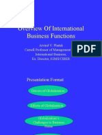 Overview of International Business Functions