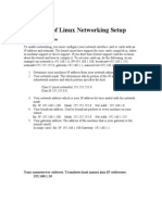 Basic of Linux Networking Setup