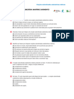 Teste Rápido de Gramática: Orações Subordinadas Substantivas Relativas