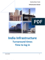 India Infrastructure: Turnaround Times Time To Log in