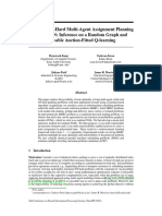 Learning NP-Hard Multi-Agent Assignment Planning Using GNN: Inference On A Random Graph and Provable Auction-Fitted Q-Learning