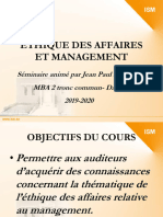 Ethique Des Affaires Et Managment - Jean Paul Manga