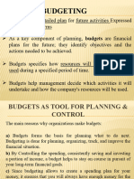 Budgets