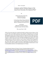 Economic Instruments and The Pollution Impact of The 2006-2010 Vietnam Socio-Economic Development Plan