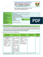 Sesión de Aprendizaje - Unidad 1 - Sesión 4