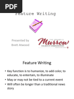 Feature Writing 1