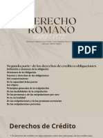 De Los Derechos de Crédito U Obligaciones