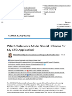 Which Turbulence Model Should I Choose For My CFD Application - COMSOL Blog