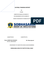 Industrial Training Report (Harsh Raj Chouhan)