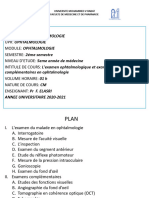 3.L - Examen Ophtalmologique Et Examens Complémentaires en Ophtalmologie