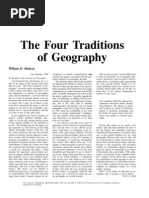 The Four Traditions of Geography - William D. Pattison