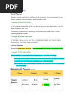 Passive Voice PRESENT & PAST