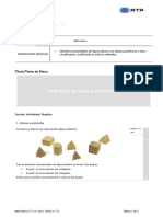 12 - Matemática - 3º e 4º Anos - Poliedros Prismas e Pirâmides