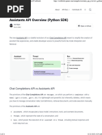 Assistants API Overview (Python SDK) OpenAI Cookbook