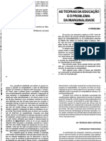 Escola e Democracia - Saviani Fragmento Teorias Não-Críticas