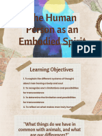 Human Person As An Embodied Spirit