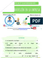 Tema 5. Las Inversiones. Economía de Empresa. Diapositivas