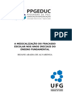 A Medicalização Do Fracasso Escolar Nos Anos Iniciais Do Ensino Fundamental