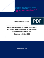 Manual de Procedimientos para El Manejo y Control Interno de Los Insumos Médicos Con RMA