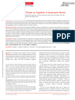 2018 Longitudinal Effect of Stroke On Cognition A Systematic Review