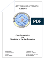 Simulation in Nursing Education