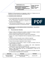 SST-RE-04 Anexo SST - Recomendaciones de SST - SUPERVISOR DE OPERACIONES