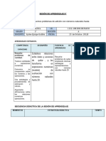 Sesion de Matematica Los Numeros 1er Grado