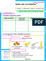 Ficha 13 de Julio Escribo Una Receta