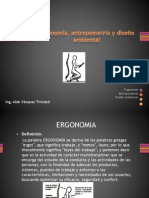 Ergonomía, Antropometría y Diseño Ambiental