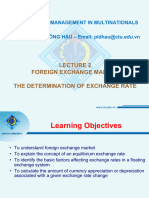 Lecture 2. Foreign Exchange Market and Exchange Rate