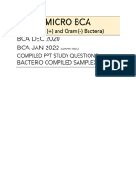 ? MICRO BCA 1. Gram (+) and Gram (-)