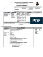 Sesión de Aprendizaje 8comunicación Se Comunica