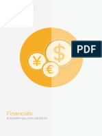 Pronto Xi 740 Solutions Overview 3 Financials