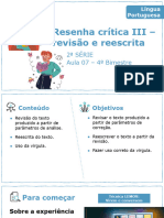 Aula 7 - Resenha Crítica III