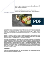 Noticia Alimentos Calor