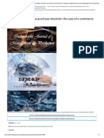 Factors Affecting Online Purchase Intention - The Case of E-Commerce On Lazada - Independent Journal of Management & Production