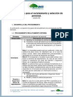 Proceso de Reclutamiento INS Servicios