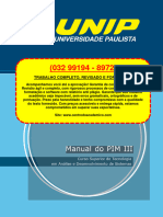 Resolução - (032 99194 - 8972) - Manual Do Pim III - Curso Superior de Tecnologia em Análise e Desenvolvimento de Sistemas