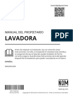 Lavadora LG WM20WV26W MANUAL LATINOAMERICA