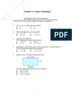 Chapter 4 - Linear Equations