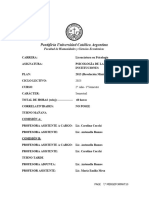 Programa PS. DE LA FAMILIA Y LAS INSTITUCIONES UCA MDZ