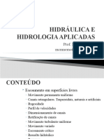 Aula 1 e 2 Hidráulica e Hidrologia Aplicada