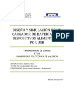 VALIENTE - Diseño y Simulación de Un Cargador de Batería para Dispositivos Alimentados Por USB