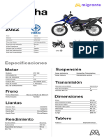 Ficha T Cnica Yamaha XTZ 150 Migrante