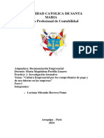 Cultura Empresarial Por Los Comprobantes de Pago y de Uso Interno en Las Empresas