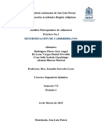 Determinación de Carbohidratos