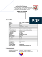 Kkdat Bio Profile: I. Personal Data