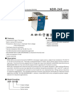 Fisa Tehnica Sursa de Alimentare MeanWell NDR-240-24