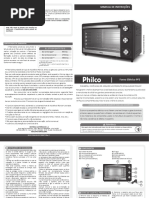 Forno Eletrico de Bancada 44l Timer e Grelha Deslizante Philco Pfe44p 102401550913