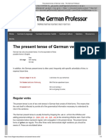 The Present Tense of German Verbs - The German Professor